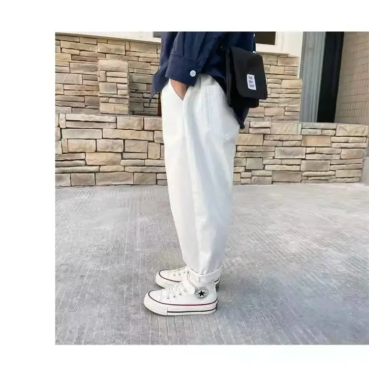 Baby Boys Pants Spring Autumn Cotton Kids Boy Girl Loose Pants Cargo Pants Children's Casual Sports Trousers