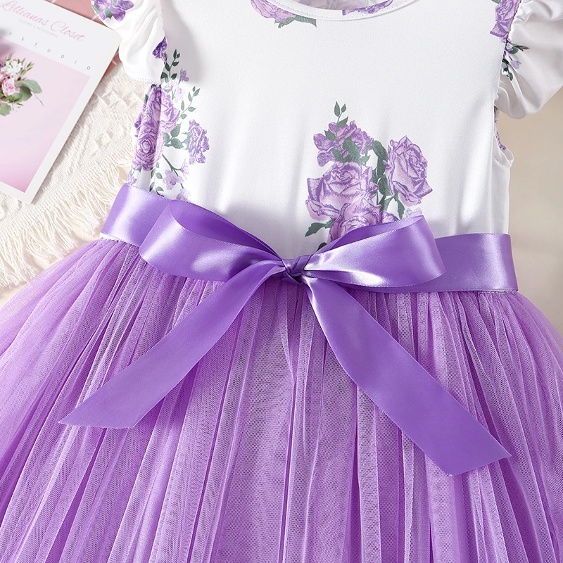 Girls' Casual Dress Princess Dress Gorgeous Dress Christmas Birthday Party Wedding Daily Casual Dress Age 3-8 Years Old