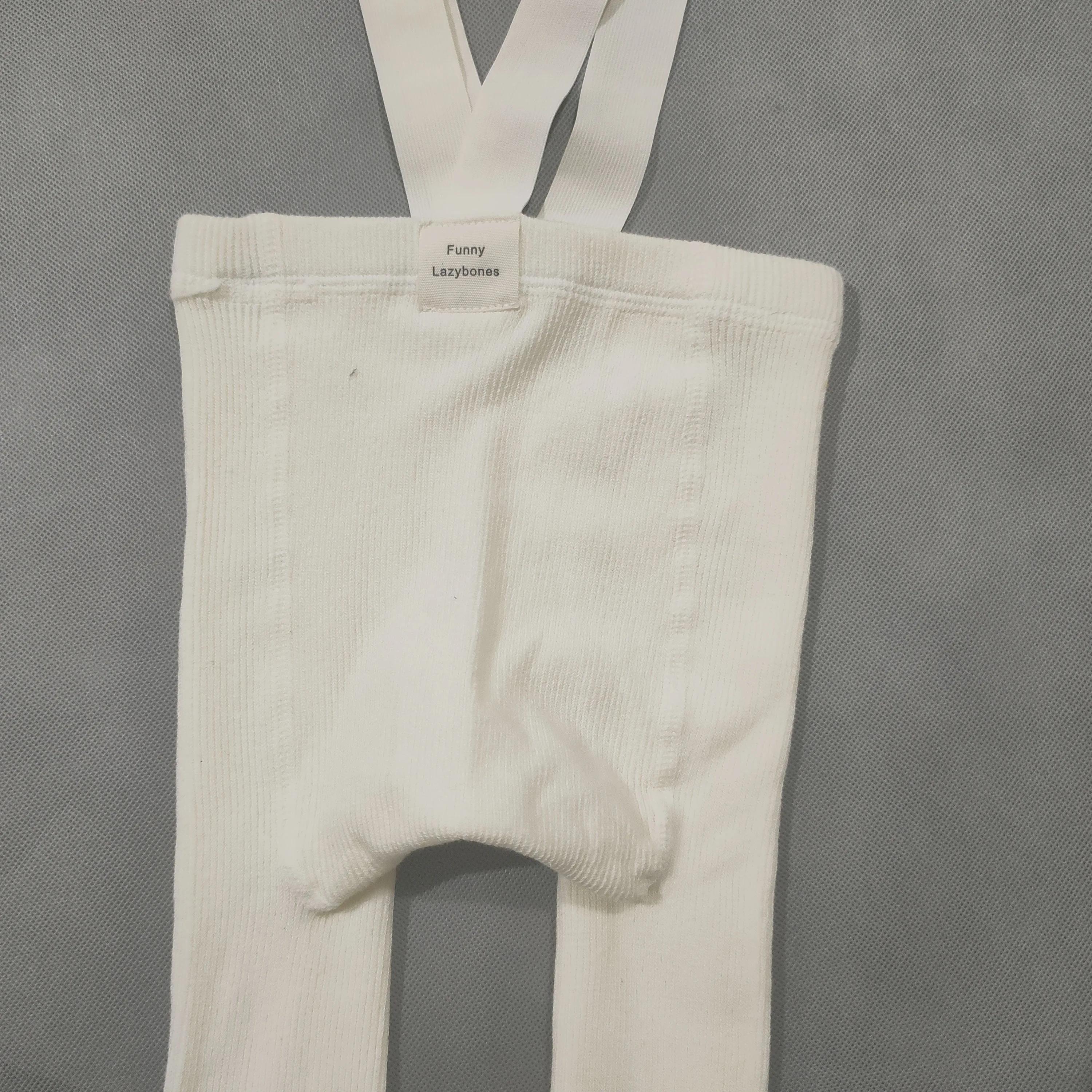 Spanish Spring And Autumn Models High Waist Suspenders Cropped Trousers Baby Big PP Baby Leggings