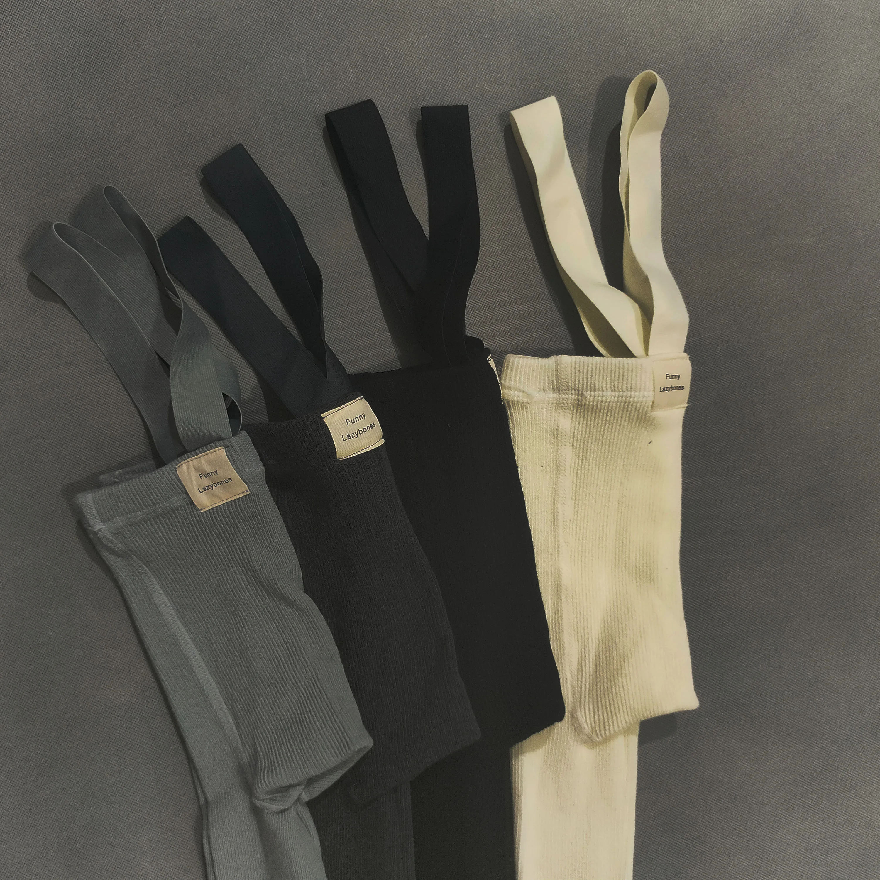 Spanish Spring And Autumn Models High Waist Suspenders Cropped Trousers Baby Big PP Baby Leggings