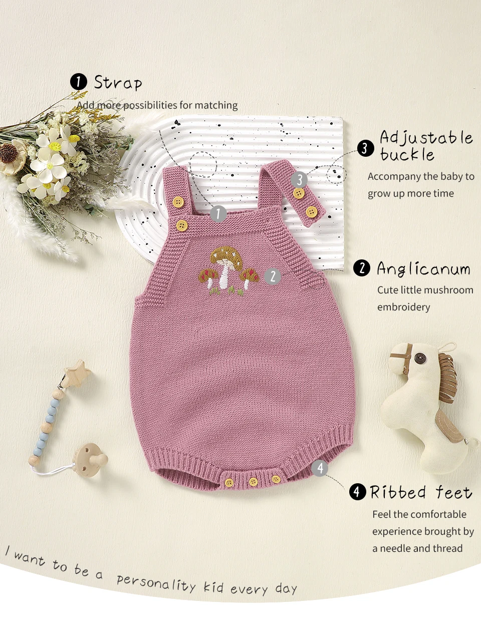 Adorable Knitwear Acrylic Sleeveless Baby Girls Summer Rompers For 1-18 Months Newborns Soft Infant Jumpsuit Bodysuit All-in-one