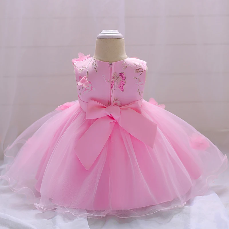Summer Baby Girls Dress Toddler Girl Clothes Infant Baby 1 Years Birthday Princess Party Dresses Floral Newborn Wedding Gown
