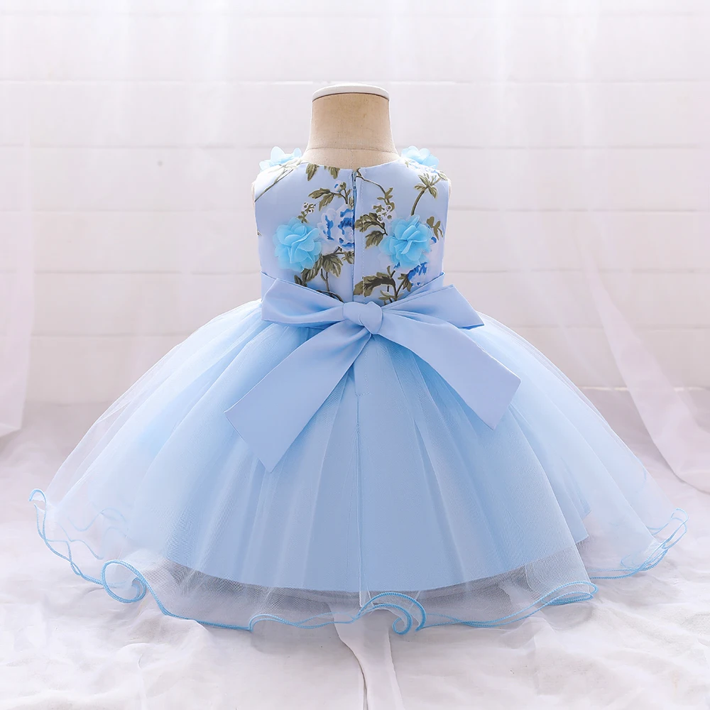 Summer Baby Girls Dress Toddler Girl Clothes Infant Baby 1 Years Birthday Princess Party Dresses Floral Newborn Wedding Gown