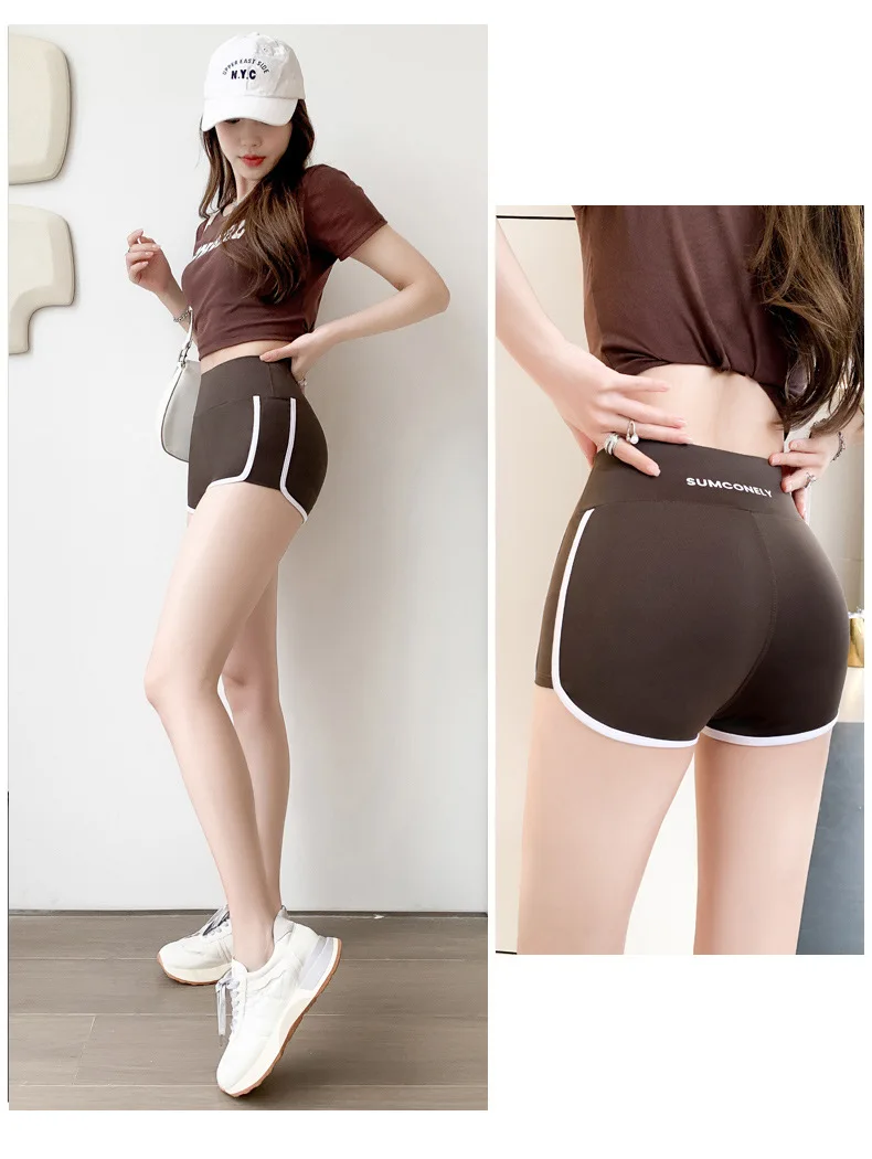 Running Shorts Women's Summer Thin Leggings Safety Pants Women's Ice Silk Shorts Yoga Pants Cycling Shorts Sexy Butt Lift