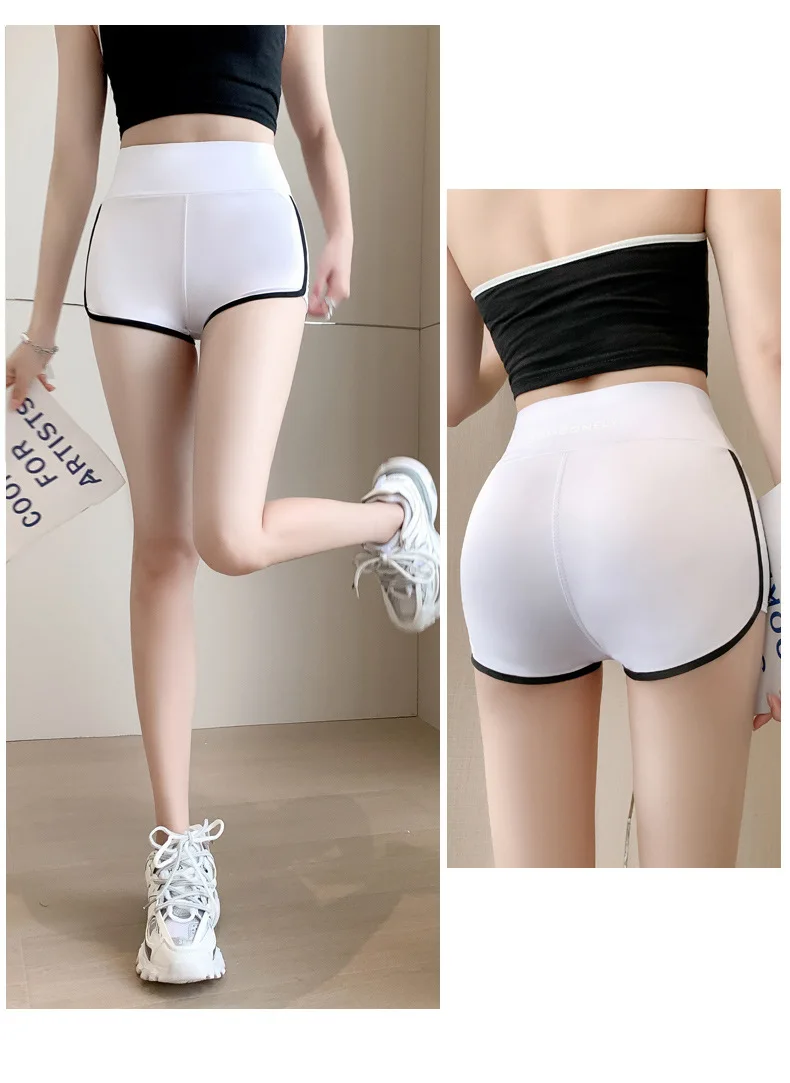Running Shorts Women's Summer Thin Leggings Safety Pants Women's Ice Silk Shorts Yoga Pants Cycling Shorts Sexy Butt Lift
