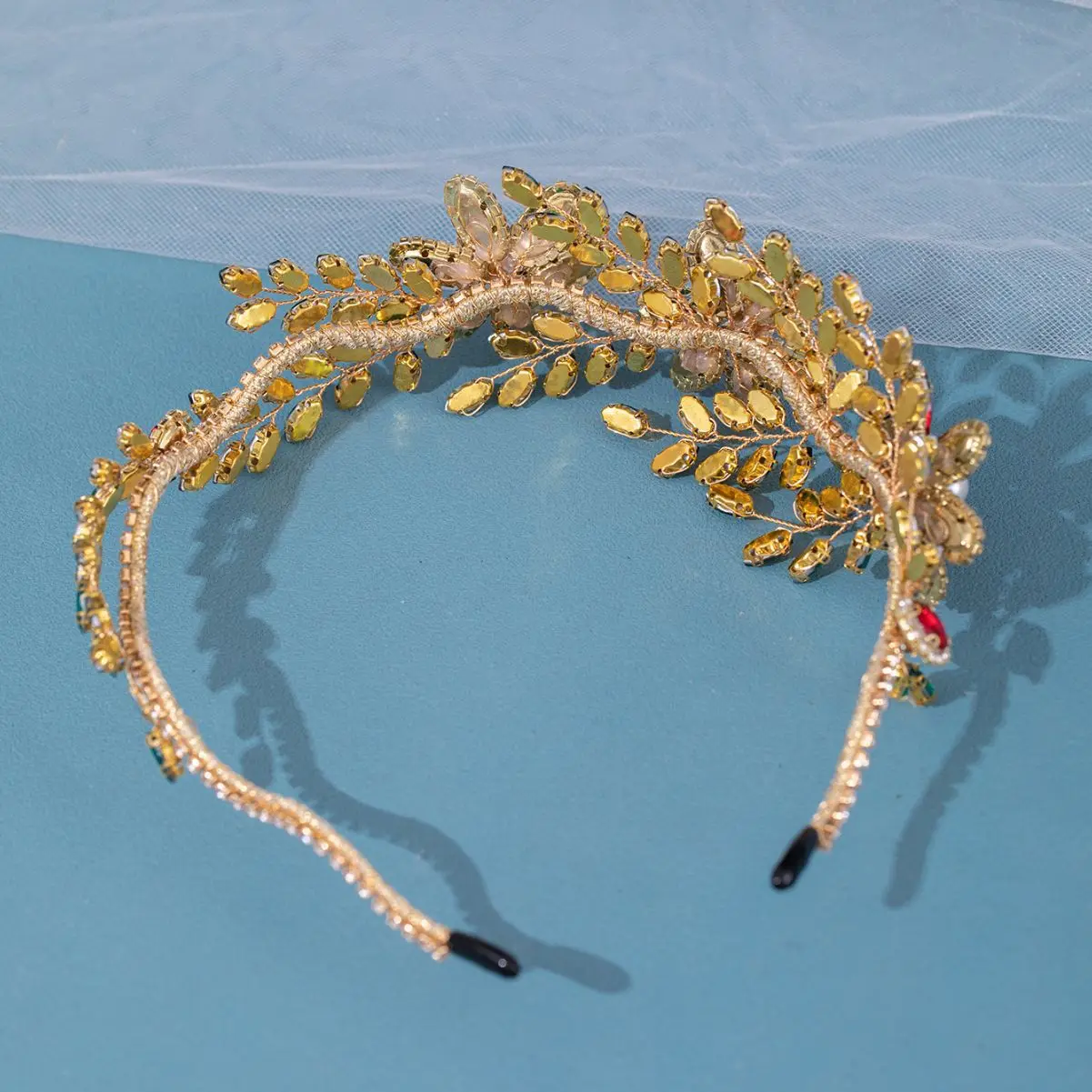 Crystal Pearl Headband Tiara Party Rhinestone Bridal Headband Hairband Bridal Wedding Hair Accessories Jewelry Headband Tiara