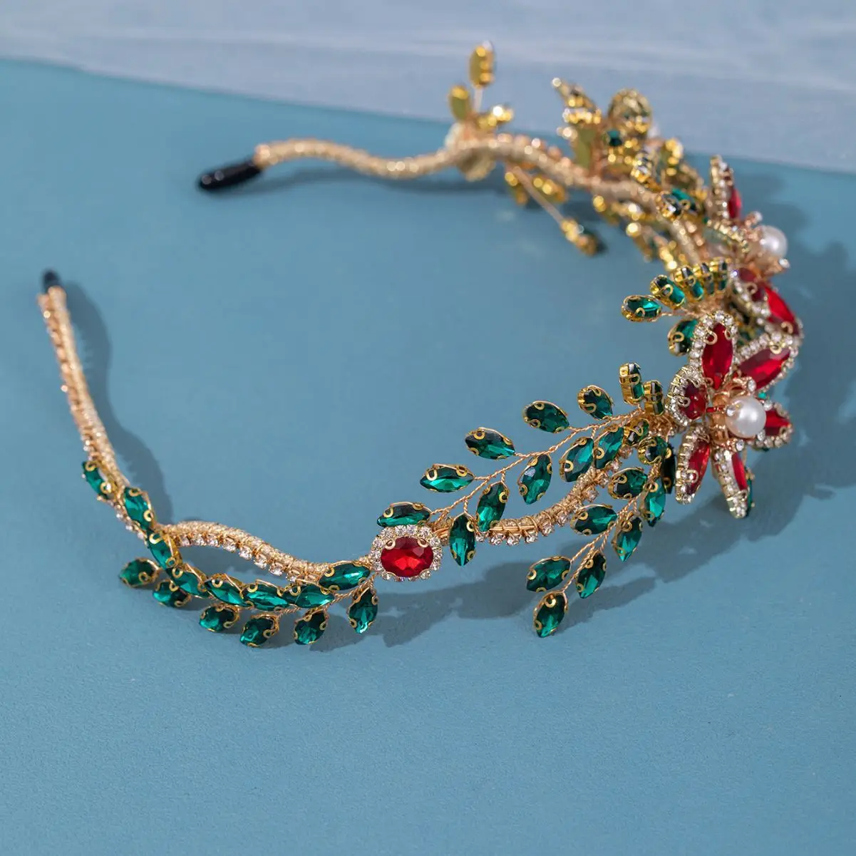 Crystal Pearl Headband Tiara Party Rhinestone Bridal Headband Hairband Bridal Wedding Hair Accessories Jewelry Headband Tiara
