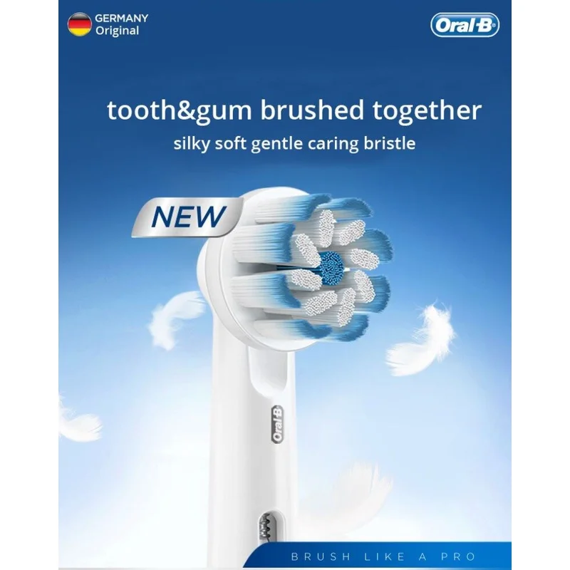 Oral B EB60 Sensi Ultrathin Electric Toothbrush Heads Soft Superfine Bristles Gentle Cleaning Sensitive Gum Protect Gum Bleeding