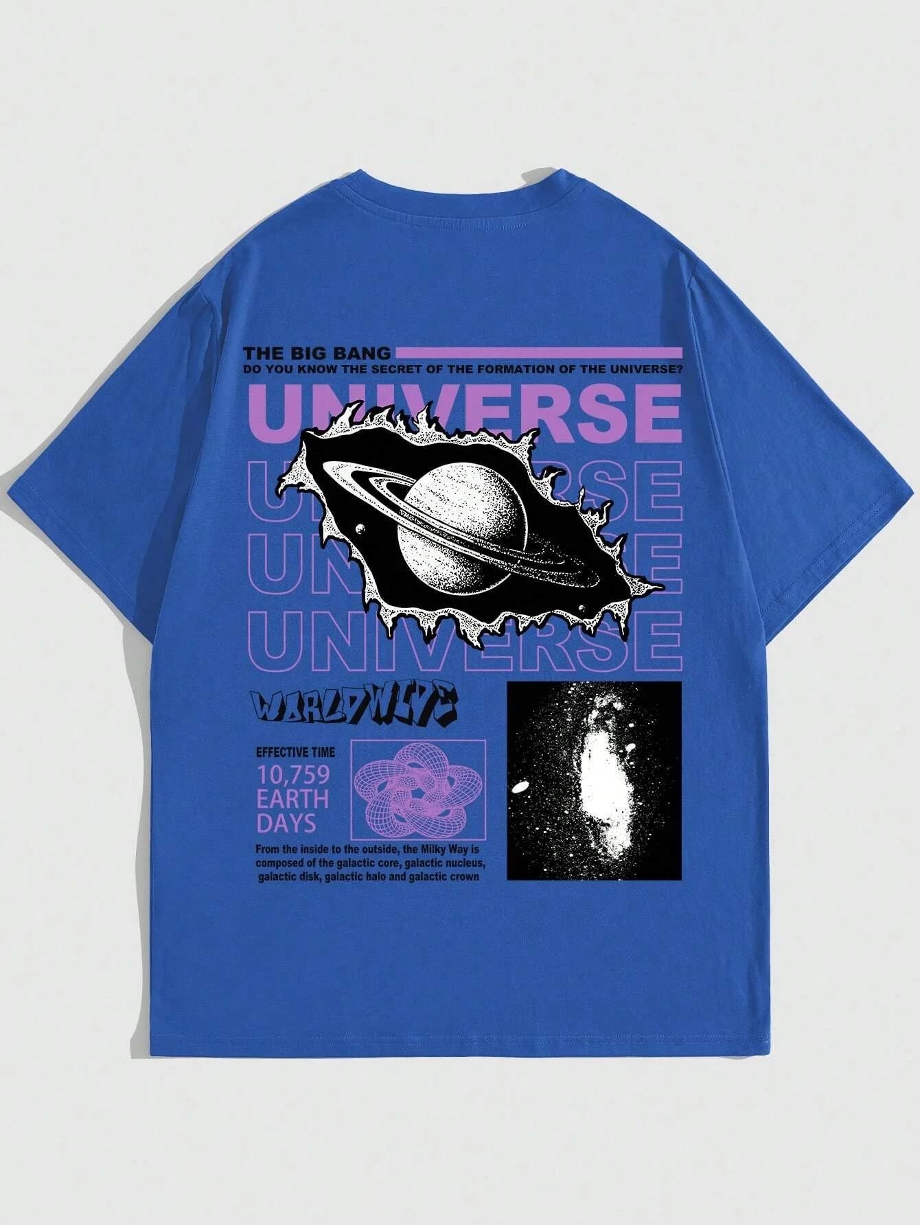 The Secret Of The Big Bang In The Universe Men T Shirts Summer Cotton T-Shirts Breathable Loose Clothes Hip Hop Street Tees
