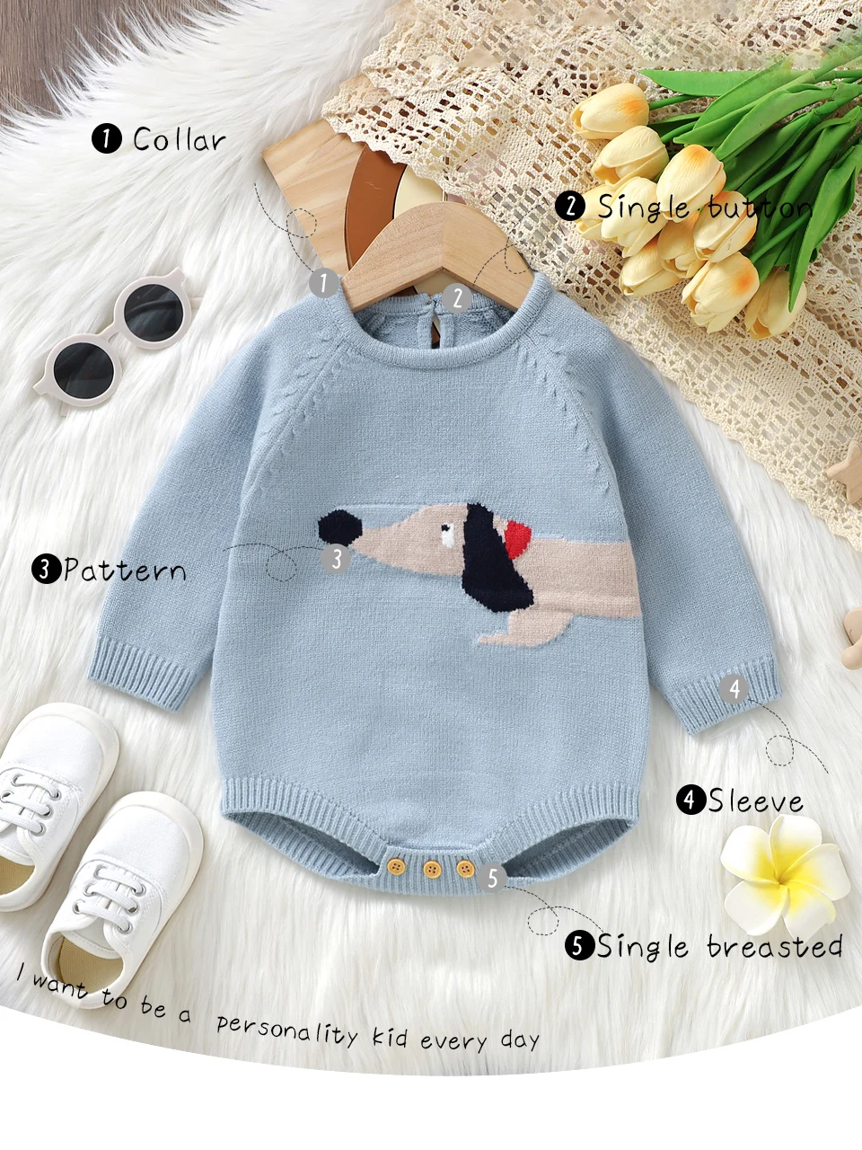 Cute Preppy design Skin-friendly Long Sleeve Baby Boys & Girls Summer Bodysuit Jumpsuit Breathable Newborn Infant Rompers