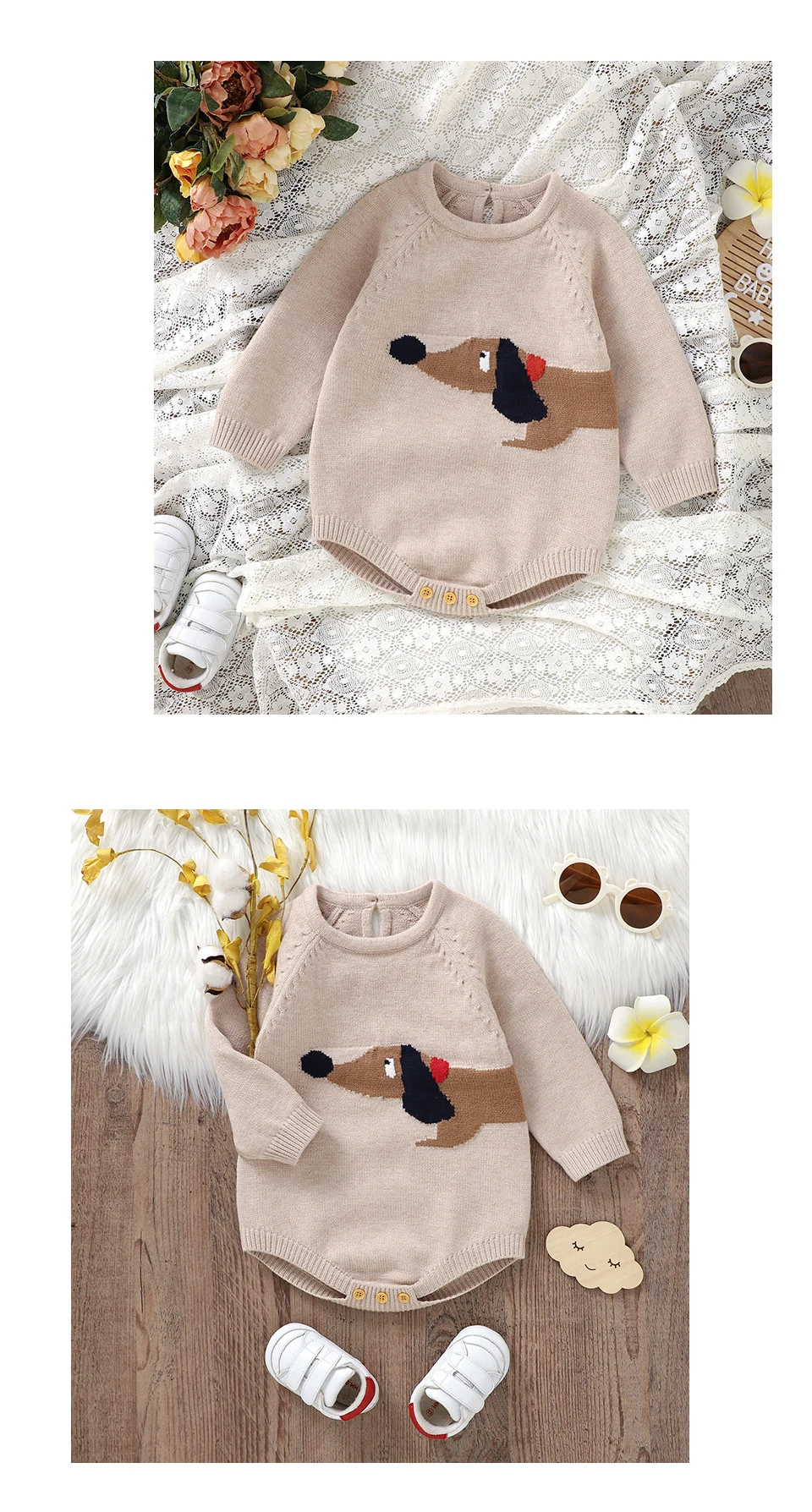 Cute Preppy design Skin-friendly Long Sleeve Baby Boys & Girls Summer Bodysuit Jumpsuit Breathable Newborn Infant Rompers