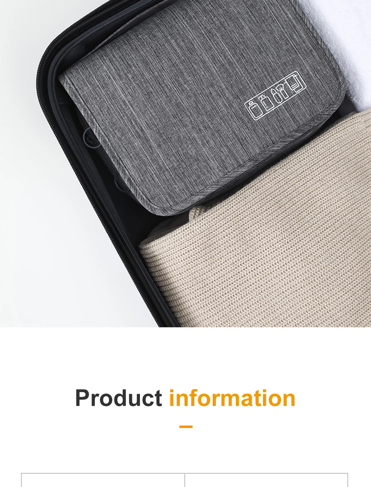 Large Capacity Travel Toiletry Bag Multifunctional Portable Cosmetic Bag With Hook Storage Bag Men's Travel Storage Bag