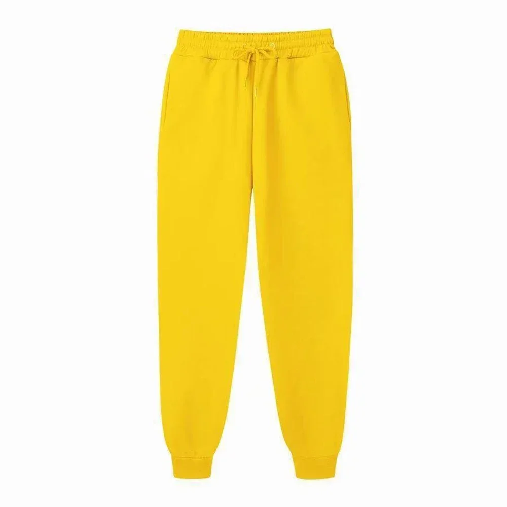 Men's Casual Sweatpants Running Sports Pants Workout Gym Jogging Long Pants Women Loose Drawstring Trousers Fashion 11 Colors