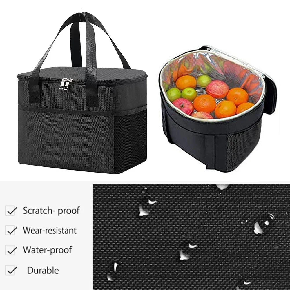 Cooler Bag Lunch Bags Waterproof Oxford Portable Zipper Thermal Bento Bags Printing Bear Series Insulated Camping Picnic Bag