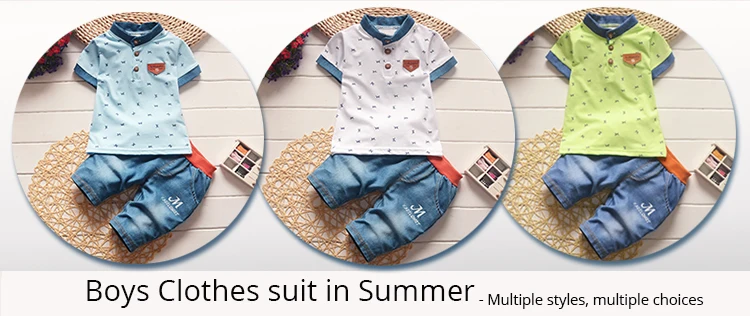 Summer Boys Clothes Suit Kids T-shirt+Shorts 2pcs Baby Toddler Outfit Sportsuit 1 2 3 4 Years Boys Thin Costume Children Clothes