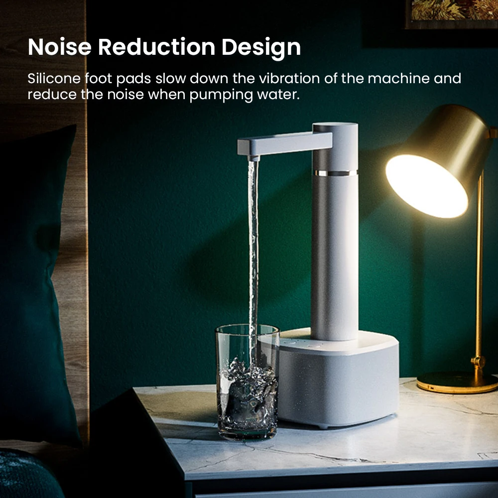 ZaiXiao Electric Water Gallon Pump Automatic Water Bottle Pump Dispenser Desktop 4W Rechargeable Water Pump Dispenser With Stand