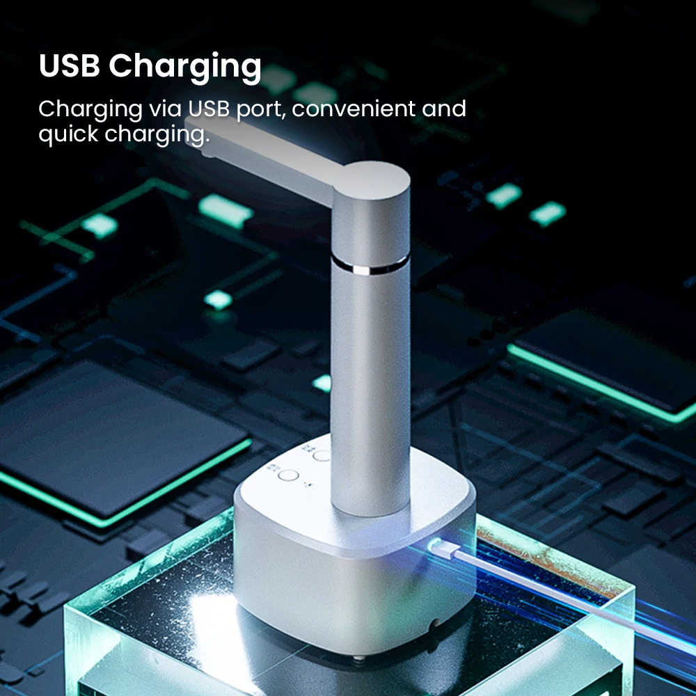 ZaiXiao Electric Water Gallon Pump Automatic Water Bottle Pump Dispenser Desktop 4W Rechargeable Water Pump Dispenser With Stand
