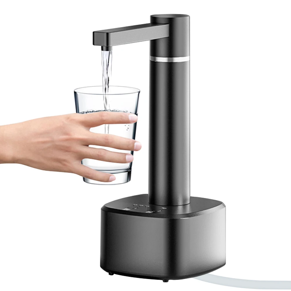 ZaiXiao Electric Water Gallon Pump Automatic Water Bottle Pump Dispenser Desktop 4W Rechargeable Water Pump Dispenser With Stand