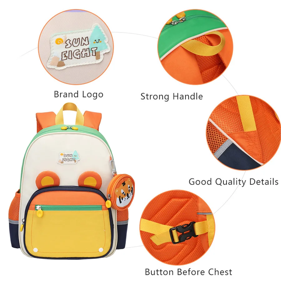 SUN EIGHT 14inch NEW Fashion Kids Backpack Children Outdoor Bag School Bags Student School Backpacks