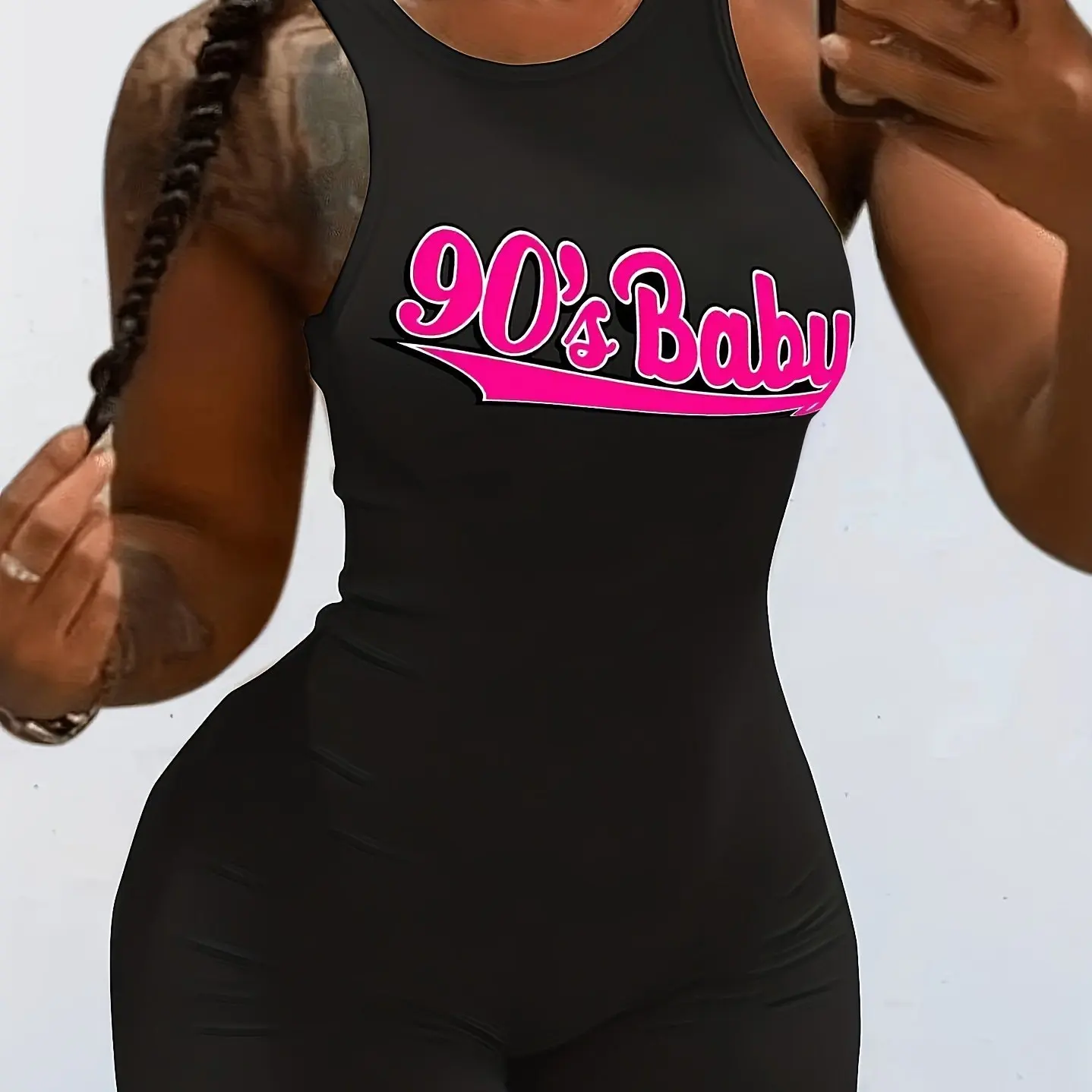 Sleeveless Backless Wairless Jumpsuit Cross-border Solid Color Tight Exercise Yoga Jumpsuit Dresses Clothing Shorts Lingerie Jum