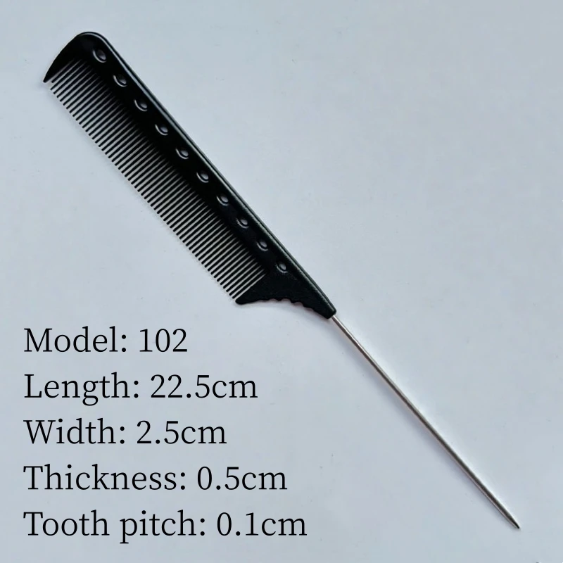 Pointed Comb Hair Salon Hairdresser Comb Hairstylist Steel Needle Pointed Tail Combs Barber Shop Professional Styling Hairbrush