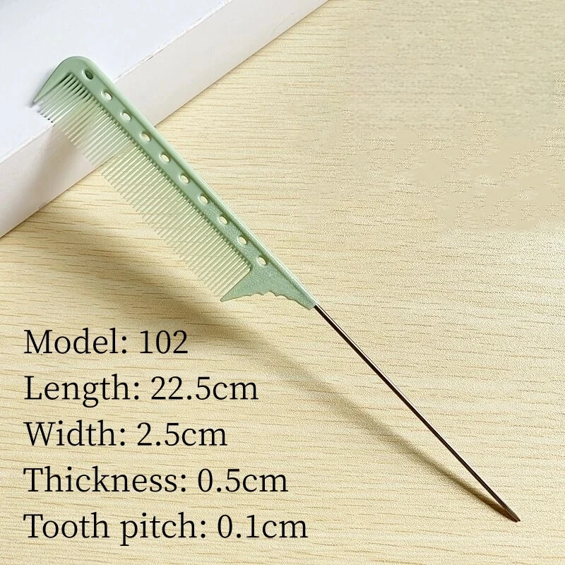 Pointed Comb Hair Salon Hairdresser Comb Hairstylist Steel Needle Pointed Tail Combs Barber Shop Professional Styling Hairbrush