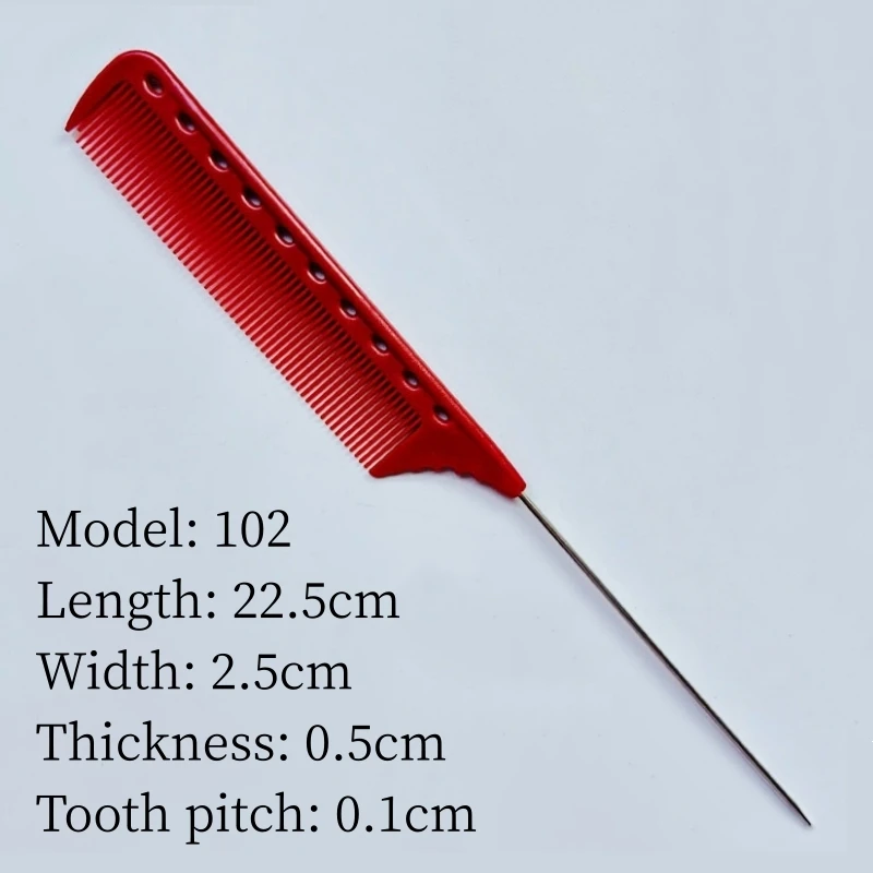 Pointed Comb Hair Salon Hairdresser Comb Hairstylist Steel Needle Pointed Tail Combs Barber Shop Professional Styling Hairbrush