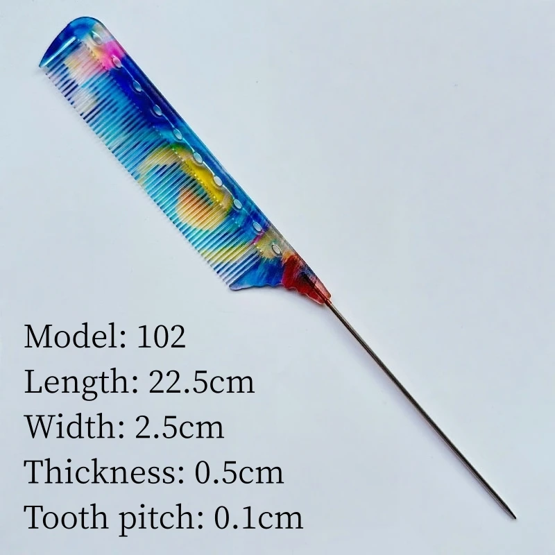 Pointed Comb Hair Salon Hairdresser Comb Hairstylist Steel Needle Pointed Tail Combs Barber Shop Professional Styling Hairbrush