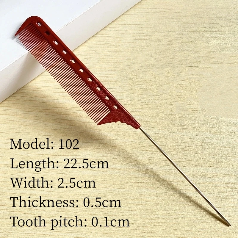 Pointed Comb Hair Salon Hairdresser Comb Hairstylist Steel Needle Pointed Tail Combs Barber Shop Professional Styling Hairbrush