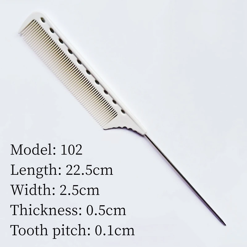 Pointed Comb Hair Salon Hairdresser Comb Hairstylist Steel Needle Pointed Tail Combs Barber Shop Professional Styling Hairbrush
