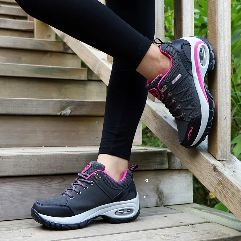 Ladies Sneakers Comfortable Breathable Platform Shoes Fashion Lace Up Female Casual Shoes for Women Outdoor Short Boots