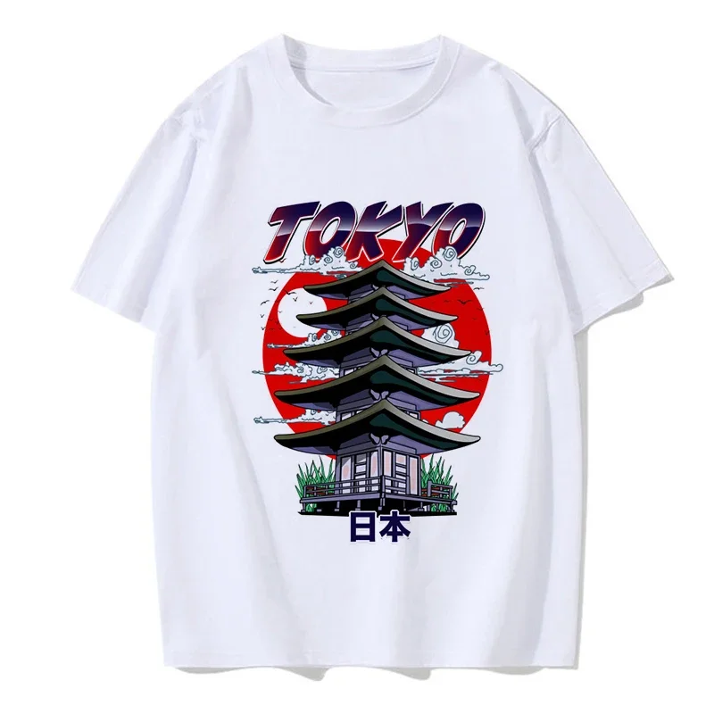 Women Men Gothic Mange Tshirt Tokyo Y2k T-shirt 2000s Funny Graphic Tee Shirt Hip Hop Streetwear Korean Style Clothes Tops Femme