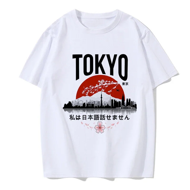 Women Men Gothic Mange Tshirt Tokyo Y2k T-shirt 2000s Funny Graphic Tee Shirt Hip Hop Streetwear Korean Style Clothes Tops Femme
