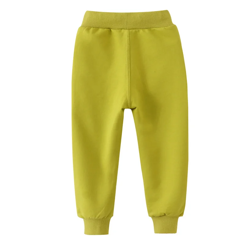 Jumping Meters 2-7T Yellow Children's Trousers Pants Plain Hot Selling Boys Girls Sweatpants Kids Sweatpants