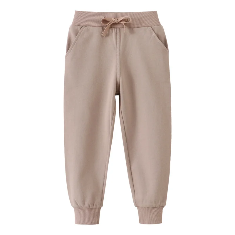 Jumping Meters 2-7T Yellow Children's Trousers Pants Plain Hot Selling Boys Girls Sweatpants Kids Sweatpants