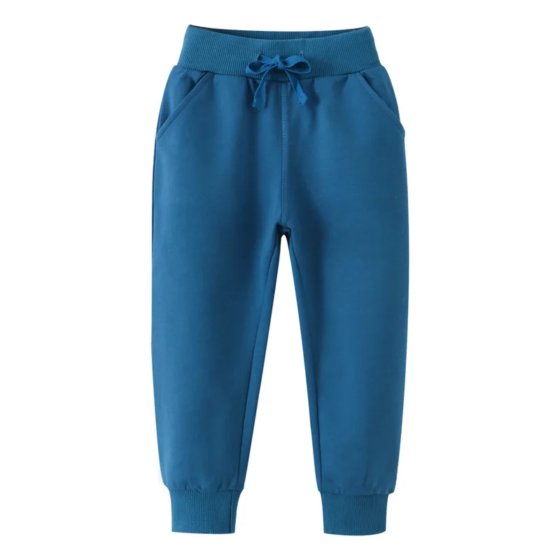 Jumping Meters 2-7T Yellow Children's Trousers Pants Plain Hot Selling Boys Girls Sweatpants Kids Sweatpants