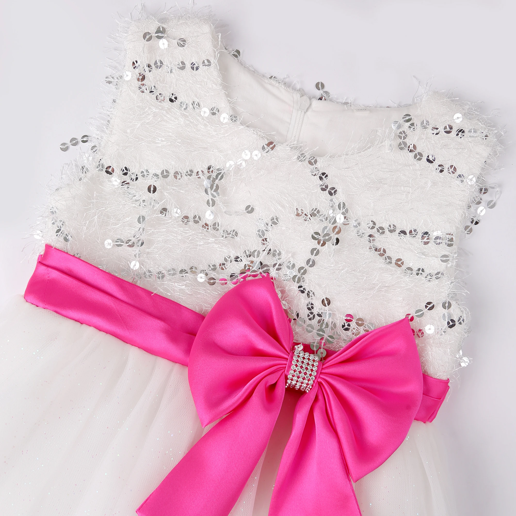 European and American Embroidery Dress Girl's Party Lace Princess Flower Child Net Gauze Pengpeng Dress