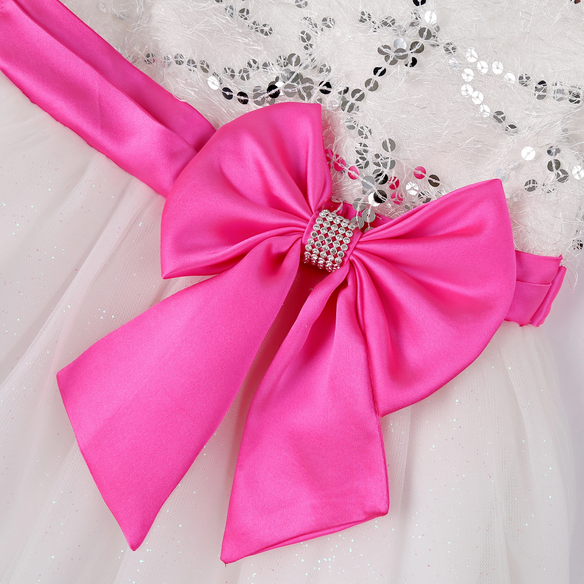 European and American Embroidery Dress Girl's Party Lace Princess Flower Child Net Gauze Pengpeng Dress