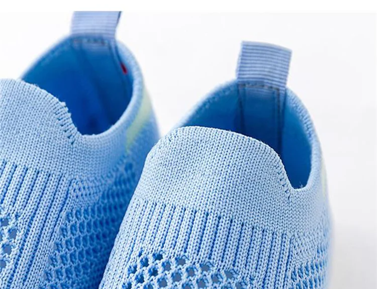 Baby Boys and Girls Mesh Breathable Toddler Shoes, Wear-resistant Non Slip Comfortable Slip on Sneakers