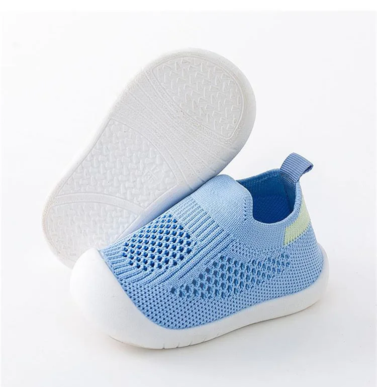 Baby Boys and Girls Mesh Breathable Toddler Shoes, Wear-resistant Non Slip Comfortable Slip on Sneakers