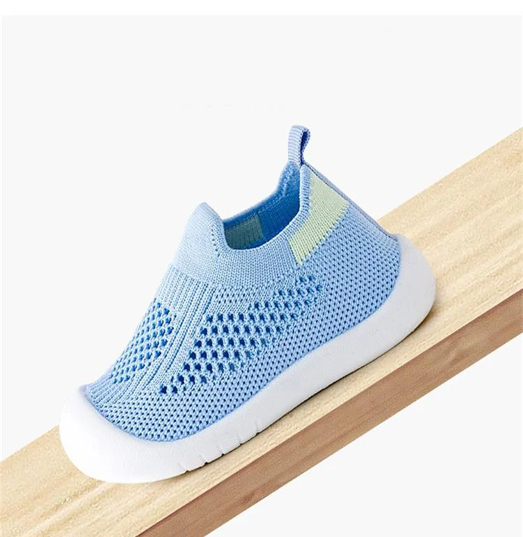 Baby Boys and Girls Mesh Breathable Toddler Shoes, Wear-resistant Non Slip Comfortable Slip on Sneakers