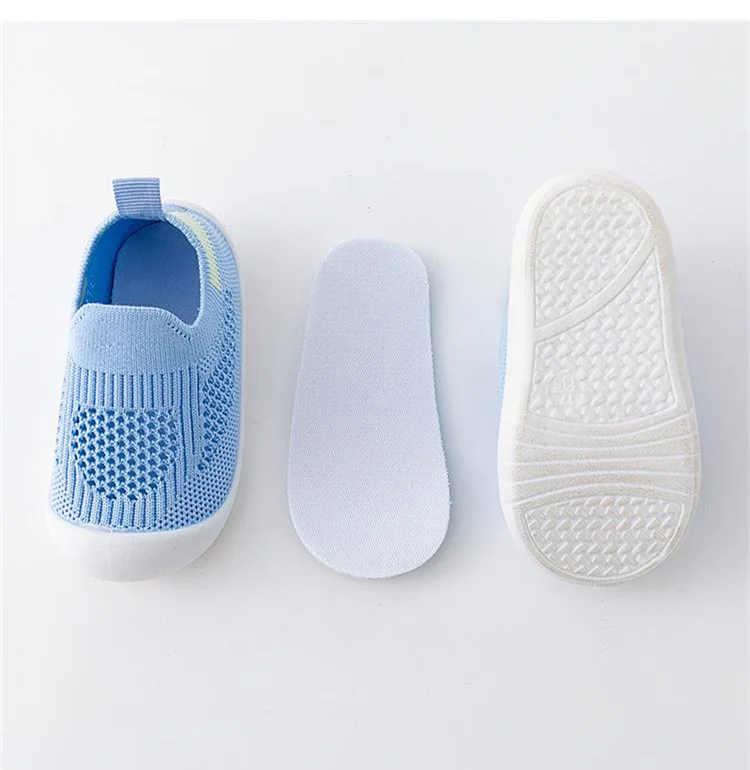 Baby Boys and Girls Mesh Breathable Toddler Shoes, Wear-resistant Non Slip Comfortable Slip on Sneakers