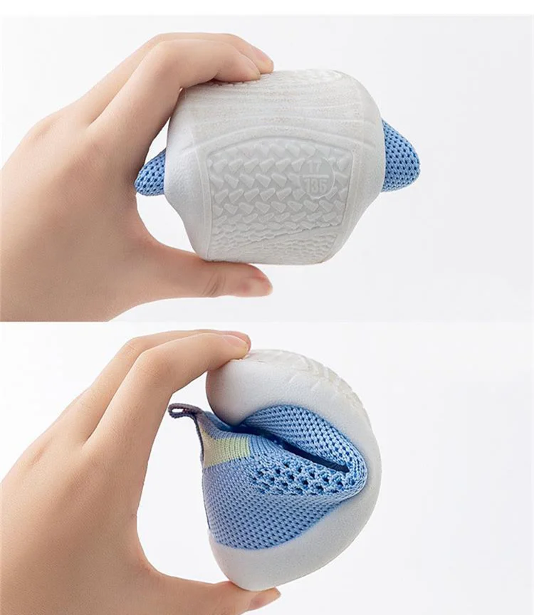 Baby Boys and Girls Mesh Breathable Toddler Shoes, Wear-resistant Non Slip Comfortable Slip on Sneakers