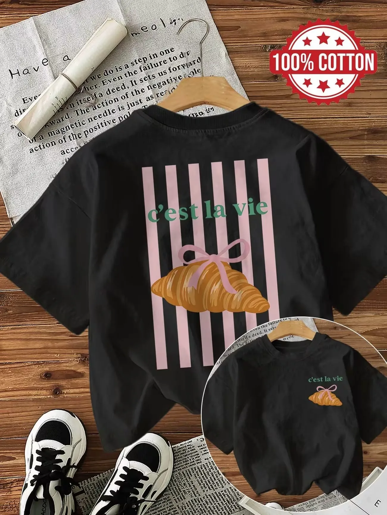 Graphic Women Y2k Aesthetic Bread Lover Cotton Women's Retro Print T-Shirt Soft Crew Neck Short Sleeve Top Vintage Shirt