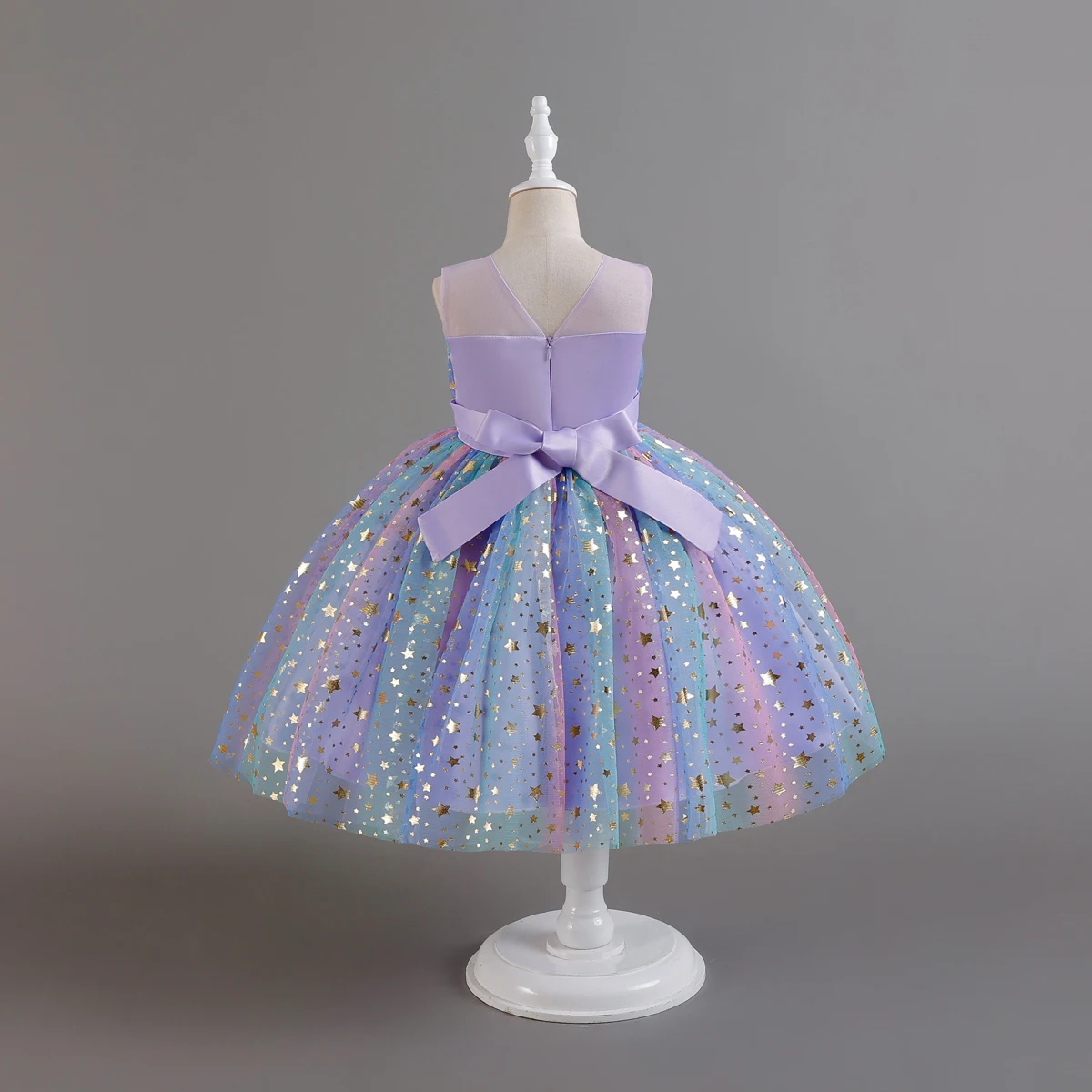 1-10 Years Baby Girl Clothing Rainbow Sequins Dress For Christmas Halloween Brithday Party Kid Girl Wedding Princess Dresses