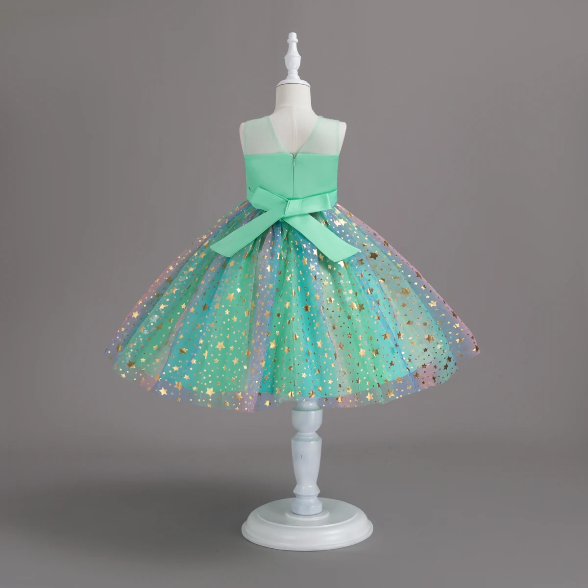 1-10 Years Baby Girl Clothing Rainbow Sequins Dress For Christmas Halloween Brithday Party Kid Girl Wedding Princess Dresses