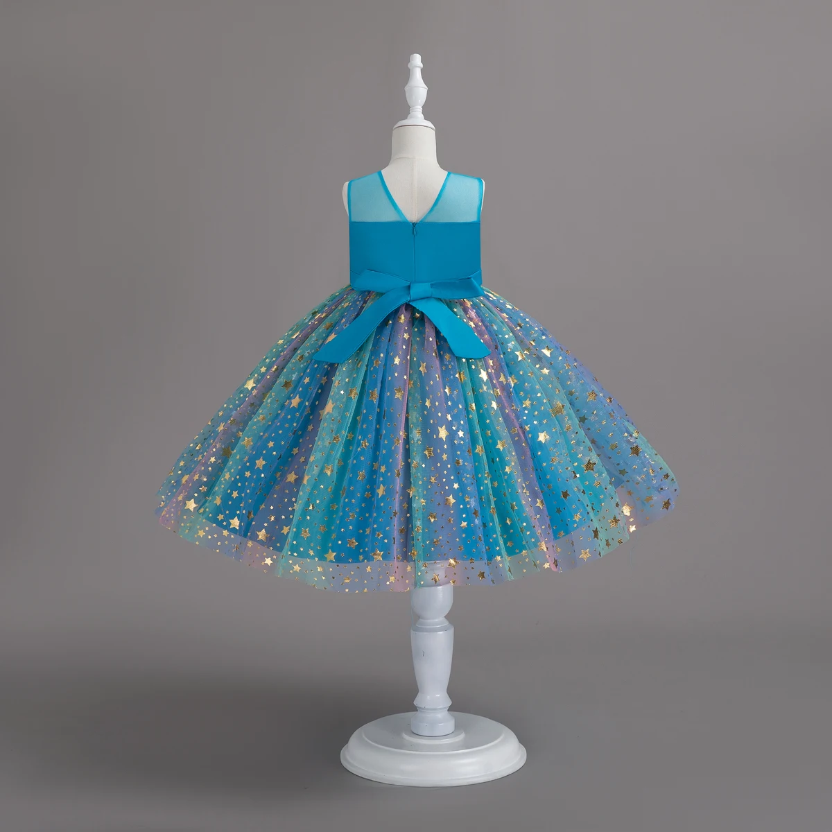 1-10 Years Baby Girl Clothing Rainbow Sequins Dress For Christmas Halloween Brithday Party Kid Girl Wedding Princess Dresses
