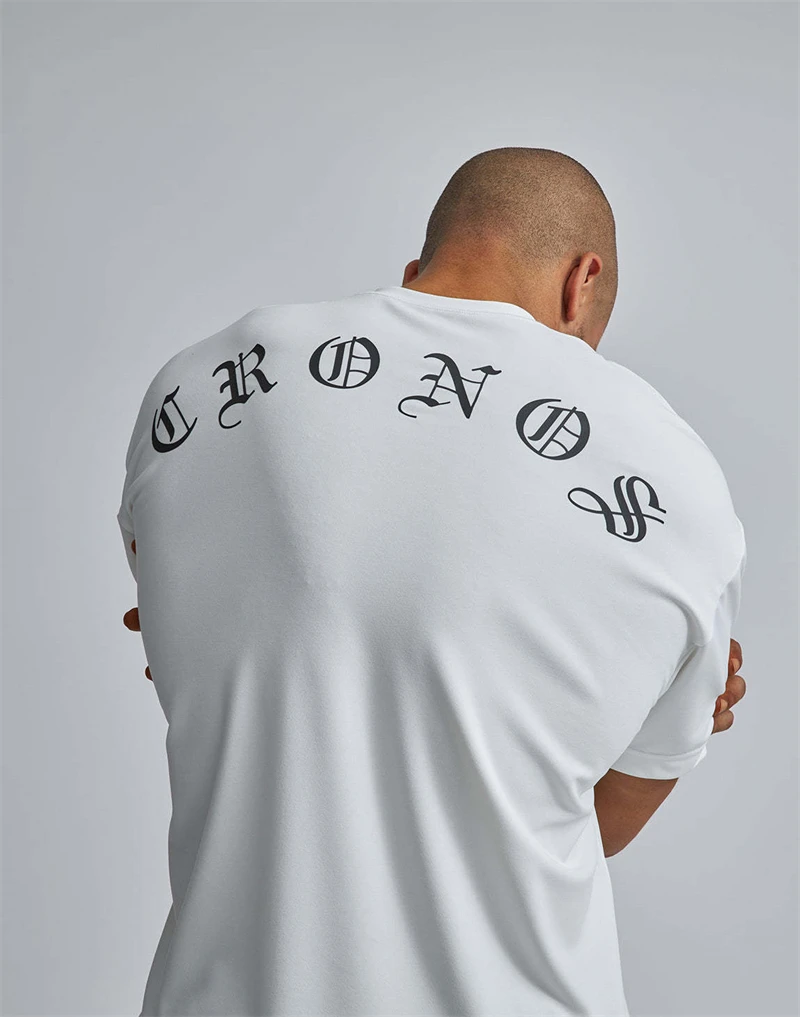 Oversize T-shirt Gym Men's Sports T Shirt Summer Male Cotton Fitness Bodybuilding Workout Shirts Short Sleeve Tees Tops