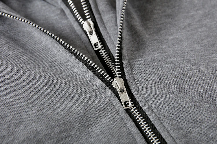 2024 Hooded Pocket Sweater Zipper Mid Length Fake Two Piece Loose Coat for Women
