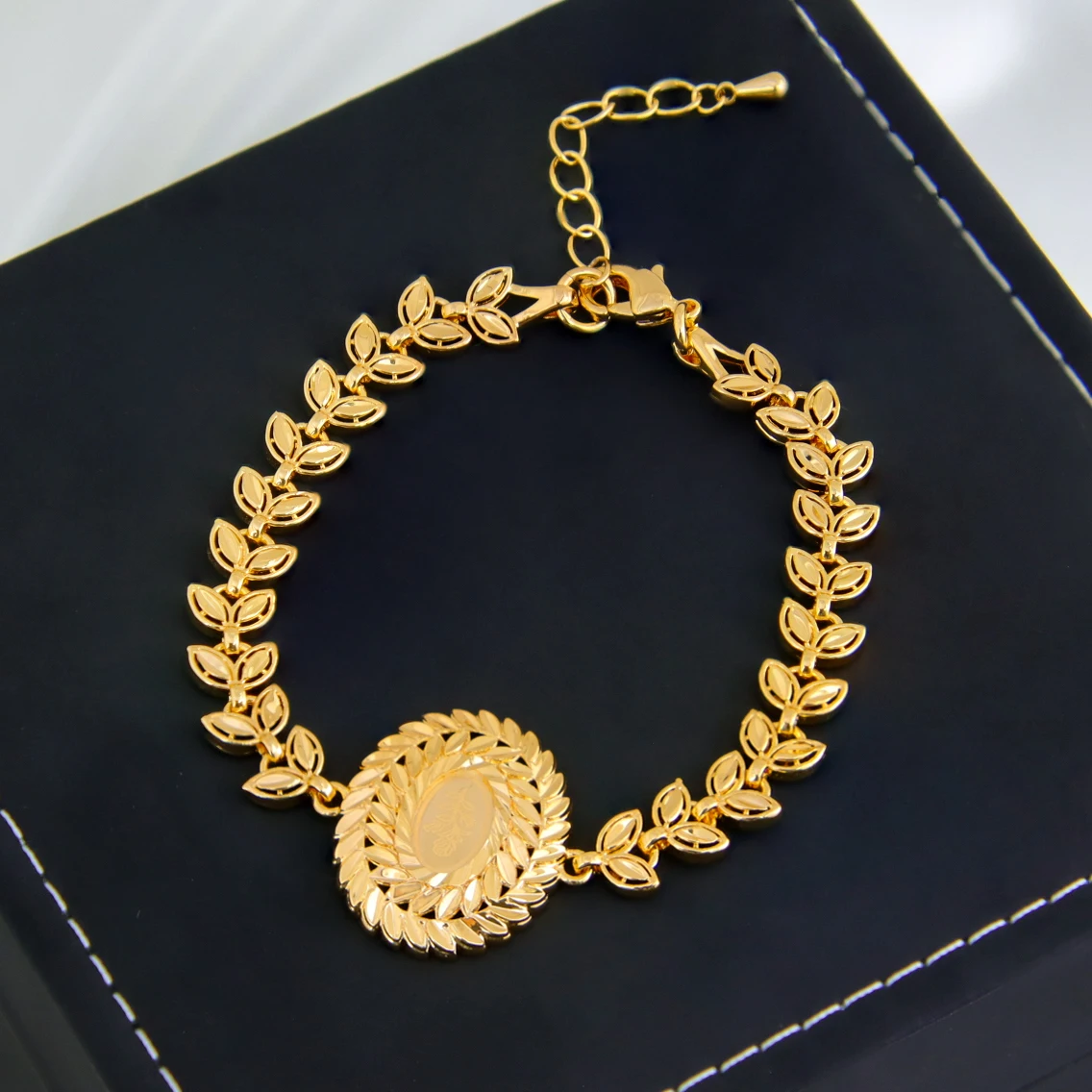 Arabic Design Gold Color Coins Bracelet 21k Gold Plated Turkish Charm Bangles Dubai Women Luxury Wedding Party Kurdish Jewelry